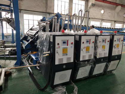 导热油加热系统、,高温油式模温机